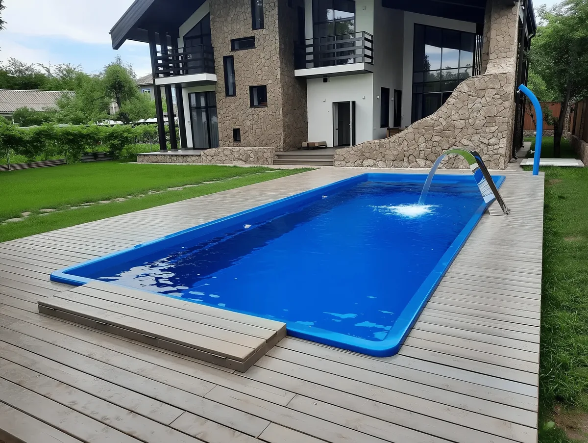 Композитный бассейн Laguna 9 — вид сверху в Сызрани